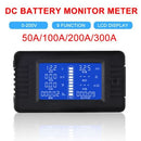 50A LCD Display DC Battery Monitor Meter 200V Voltmeter Amp For RV System - Tavice