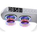 5in1 15W Wireless Fast Charger Smart Bluetooth Speaker with Alarm Clock LED Lamp - Tavice