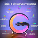 5in1 15W Wireless Fast Charger Smart Bluetooth Speaker with Alarm Clock LED Lamp - Tavice