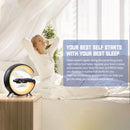 5in1 15W Wireless Fast Charger Smart Bluetooth Speaker with Alarm Clock LED Lamp - Tavice
