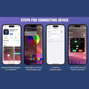5in1 15W Wireless Fast Charger Smart Bluetooth Speaker with Alarm Clock LED Lamp - Tavice