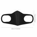 5Pcs Face Mask Reusable Washable Mouth Cover Unisex Masks Protective Adult (Black) - Battery Mate