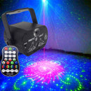 60 Patterns LED Stage Lighting RGB Laser Projector Disco Party Club DJ Lights AU - Tavice