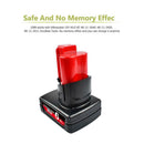 6.0Ah Li-ion Battery For Milwaukee M12 48-11-2440 48-11-2412 48-11-2402 Tools - Tavice