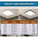 60W | Ultra-Thin 5CM LED Ceiling Down Light Surface Mount Living Room White - Tavice
