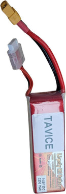 TAVICE 2 Pack 4S LiPo Battery 14.8V 2200mAh 30C with XT60 Connector Compatible with RC Airplane, Car, Truck & Boat.