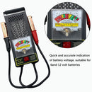 6V/12V 100AMP Car Battery Load Alternator Tester with Voltmeter and Alligator Clips for All Batteries Car, RVs, Motorcycles, ATV, Boats - Tavice