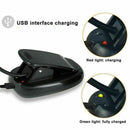 7 LED Reading Light USB Rechargeable Clip On Bed Book Reading Lamp Stand Light - Tavice
