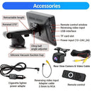 7" Portable Wireless Apple Carplay Android Auto Car Stereo Radio Bluetooth + CAM - Tavice