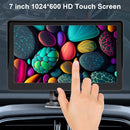 7" Portable Wireless Apple Carplay Android Auto Car Stereo Radio Bluetooth + CAM - Tavice