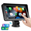 7" Portable Wireless Apple Carplay Android Auto Car Stereo Radio Bluetooth + CAMERA - Tavice