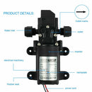 70W Water Pump 6L/Min 12V 130PSI High Pressure Self-Priming Caravan Camping Boat - Tavice