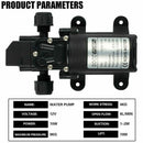 70W Water Pump 6L/Min 12V 130PSI High Pressure Self-Priming Caravan Camping Boat - Tavice