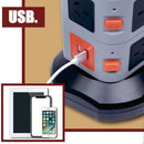 7/15 Ports AC Outlets 2USB Power Strip Tower Surge Protector Power Board Charger - Tavice