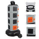 7/15 Ports AC Outlets 2USB Power Strip Tower Surge Protector Power Board Charger - Tavice