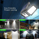 74 LED 3 Head Garden Solar Lights Outdoor Fence Security Motion Sensor Lamp AU - Tavice