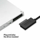 7+6 13Pin Slim SATA to USB CD DVD Rom Optical Hard Drive Cable Adapter Converter - Tavice