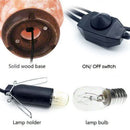 7kg Himalayan Salt Lamp Rock Crystal Natural Light Dimmer Switch Cord Globes - Tavice