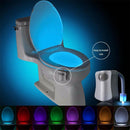 8 Colors Toilet Bowl LED Night Light Motion Activated Seat Sensor Lamp Bathroom - Tavice