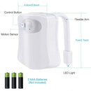 8 Colors Toilet Bowl LED Night Light Motion Activated Seat Sensor Lamp Bathroom - Tavice