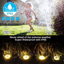 8 Pack Solar Lights Outdoor Solar Garden Lights, LED Solar Pathway Lights Outdoor Ground Lights (Warm White) - Battery Mate