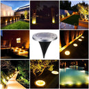 8 Pack Solar Lights Outdoor Solar Garden Lights, LED Solar Pathway Lights Outdoor Ground Lights (Warm White) - Tavice