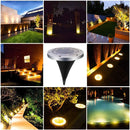 8 Pack Solar Lights Outdoor Solar Garden Lights, LED Solar Pathway Lights Outdoor Ground Lights (Warm White) - Battery Mate