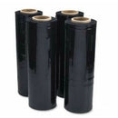 8 Rolls | Stretch Film BLACK Hand Use 500mm x 450m | 25UM Pallet Shrink Wrap - Tavice