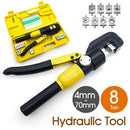 8 Ton Hydraulic Terminal Crimper Cable Wire Force Tool Kit 9 Die 4mm-70mm AU - Tavice