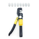 8 Ton Hydraulic Terminal Crimper Cable Wire Force Tool Kit 9 Die 4mm-70mm AU - Tavice