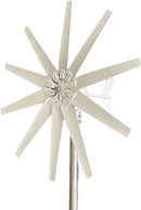 800W Peak 10 Blades 12V/24V Horizontal Wind Turbine Generator Residential Home Wind Power Generator - 48V - Tavice