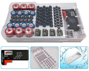 93 Slot Battery Storage Organizer Holder with Tester-Battery Caddy Rack Case Box - Tavice