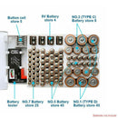 93 Slot Battery Storage Organizer Holder with Tester-Battery Caddy Rack Case Box - Tavice