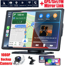 9"Portable Wireless Apple CarPlay Car Stereo FM Radio Touch Screen Head Unit GPS - Tavice