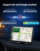 9"Portable Wireless Apple CarPlay Car Stereo FM Radio Touch Screen Head Unit GPS - Tavice