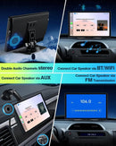 9"Portable Wireless Apple CarPlay Car Stereo FM Radio Touch Screen Head Unit GPS - Tavice