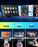 9"Portable Wireless Apple CarPlay Car Stereo FM Radio Touch Screen Head Unit GPS - Tavice