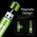 AA Battery 1800mWh USB Rechargeable li-ion Battery 1.5v [2 Pack] - Tavice