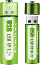 AA Battery 1800mWh USB Rechargeable li-ion Battery 1.5v - Tavice