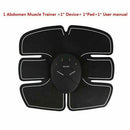 ABS Abdominal Muscle Trainer EMS Stimulator Toning Belt Smart Home Training Set - Battery Mate