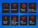 AC1300 USB 3.0 WiFi Wireless Adapter Dongle 802.11ac 5GHz Dual Band 11AC - Battery Mate