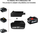 Adaptor for Makita 18V Battery Convert to Milwaukee 18V Tool Adapter Converter - Tavice