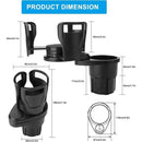 Adjustable 2in1 Car Seat Cup Holder Bottle Drink Coffee Storage Water Bottle AU - Tavice