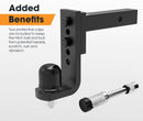 Adjustable Drop Towbar Tow Bar Ball Mount Tongue Hitch Trailer Car 4WD 7800LBS - Tavice