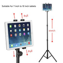 Adjustable Floor Bed Tripod Stand Carrying Music Bracket for iPad 7-12" Tablets - Tavice