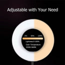 Adjustable LED Light Ring 13" | Super Bright Modes | Vlog YouTube TickTock - Battery Mate