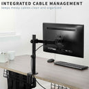 Adjustable Monitor Stand Single Arm Desk Mount Computer LCD TV Holder Display - Tavice