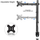 Adjustable Monitor Stand Single Arm Desk Mount Computer LCD TV Holder Display - Tavice