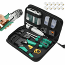 Analyzer Network Cable Tool Kit LAN Crimper Down Wire Stripper Cat5 6 RJ45 BAG - Tavice