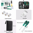 Analyzer Network Cable Tool Kit LAN Crimper Down Wire Stripper Cat5 6 RJ45 BAG - Tavice